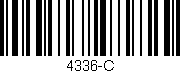 Código de barras (EAN, GTIN, SKU, ISBN): '4336-C'