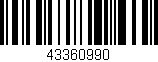 Código de barras (EAN, GTIN, SKU, ISBN): '43360990'