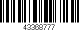 Código de barras (EAN, GTIN, SKU, ISBN): '43368777'