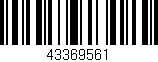 Código de barras (EAN, GTIN, SKU, ISBN): '43369561'