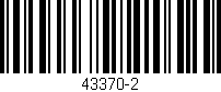Código de barras (EAN, GTIN, SKU, ISBN): '43370-2'