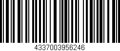 Código de barras (EAN, GTIN, SKU, ISBN): '4337003956246'