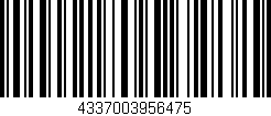 Código de barras (EAN, GTIN, SKU, ISBN): '4337003956475'