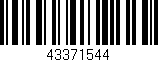 Código de barras (EAN, GTIN, SKU, ISBN): '43371544'