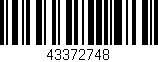 Código de barras (EAN, GTIN, SKU, ISBN): '43372748'