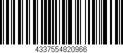 Código de barras (EAN, GTIN, SKU, ISBN): '4337554820966'