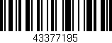 Código de barras (EAN, GTIN, SKU, ISBN): '43377195'