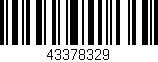 Código de barras (EAN, GTIN, SKU, ISBN): '43378329'