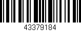 Código de barras (EAN, GTIN, SKU, ISBN): '43379184'