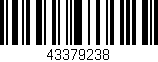 Código de barras (EAN, GTIN, SKU, ISBN): '43379238'