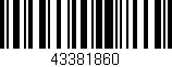 Código de barras (EAN, GTIN, SKU, ISBN): '43381860'