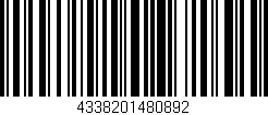Código de barras (EAN, GTIN, SKU, ISBN): '4338201480892'