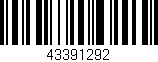 Código de barras (EAN, GTIN, SKU, ISBN): '43391292'
