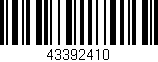 Código de barras (EAN, GTIN, SKU, ISBN): '43392410'