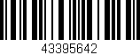 Código de barras (EAN, GTIN, SKU, ISBN): '43395642'