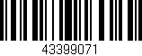 Código de barras (EAN, GTIN, SKU, ISBN): '43399071'