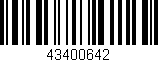 Código de barras (EAN, GTIN, SKU, ISBN): '43400642'