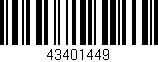 Código de barras (EAN, GTIN, SKU, ISBN): '43401449'
