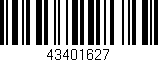 Código de barras (EAN, GTIN, SKU, ISBN): '43401627'