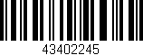 Código de barras (EAN, GTIN, SKU, ISBN): '43402245'