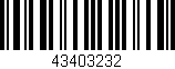 Código de barras (EAN, GTIN, SKU, ISBN): '43403232'