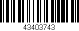 Código de barras (EAN, GTIN, SKU, ISBN): '43403743'