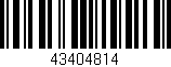 Código de barras (EAN, GTIN, SKU, ISBN): '43404814'
