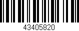 Código de barras (EAN, GTIN, SKU, ISBN): '43405820'