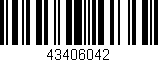 Código de barras (EAN, GTIN, SKU, ISBN): '43406042'