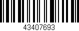 Código de barras (EAN, GTIN, SKU, ISBN): '43407693'