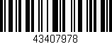 Código de barras (EAN, GTIN, SKU, ISBN): '43407978'