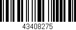 Código de barras (EAN, GTIN, SKU, ISBN): '43408275'