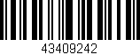 Código de barras (EAN, GTIN, SKU, ISBN): '43409242'