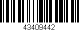 Código de barras (EAN, GTIN, SKU, ISBN): '43409442'