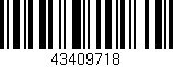 Código de barras (EAN, GTIN, SKU, ISBN): '43409718'
