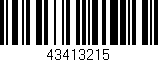 Código de barras (EAN, GTIN, SKU, ISBN): '43413215'