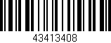 Código de barras (EAN, GTIN, SKU, ISBN): '43413408'