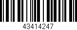 Código de barras (EAN, GTIN, SKU, ISBN): '43414247'