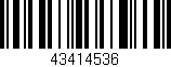 Código de barras (EAN, GTIN, SKU, ISBN): '43414536'
