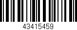 Código de barras (EAN, GTIN, SKU, ISBN): '43415459'