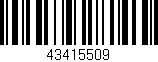 Código de barras (EAN, GTIN, SKU, ISBN): '43415509'