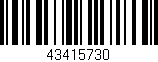 Código de barras (EAN, GTIN, SKU, ISBN): '43415730'