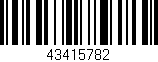 Código de barras (EAN, GTIN, SKU, ISBN): '43415782'