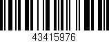 Código de barras (EAN, GTIN, SKU, ISBN): '43415976'