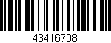 Código de barras (EAN, GTIN, SKU, ISBN): '43416708'