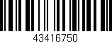 Código de barras (EAN, GTIN, SKU, ISBN): '43416750'