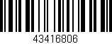 Código de barras (EAN, GTIN, SKU, ISBN): '43416806'