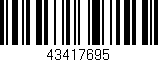 Código de barras (EAN, GTIN, SKU, ISBN): '43417695'