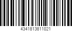 Código de barras (EAN, GTIN, SKU, ISBN): '4341813811021'