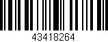 Código de barras (EAN, GTIN, SKU, ISBN): '43418264'